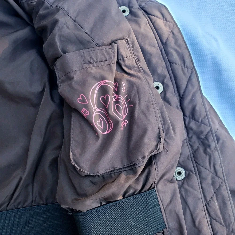 GAP Kids ♡  Girls Brown‎ Puffer Long Parka Jacket Coat ♡ Size M (8)